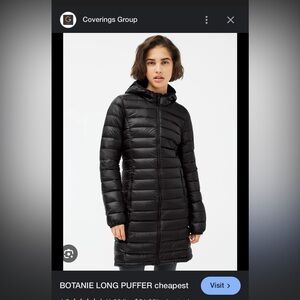 TNA Women's Black Lightweight Puffer jacket